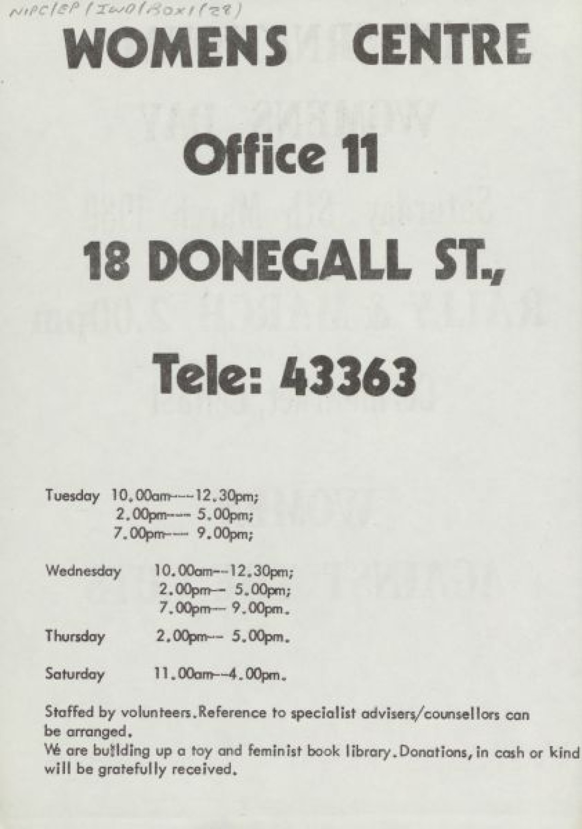 Rally and March (flyer) | extraORDINARYwomenNI